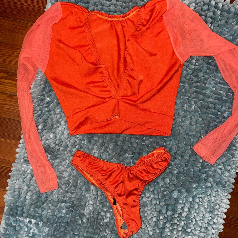 Two piece long sleeve bikini